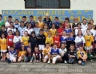 Some of the juveniles who attended the week long tournament Cul Camp at St.Mary's Rasharkin this week